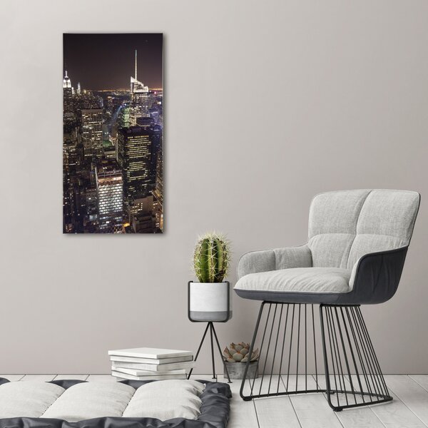 Üvegkép falra New york éjjel