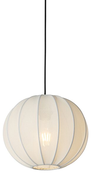 Japandi függőlámpa fehér selyemmel 30 cm - Plu