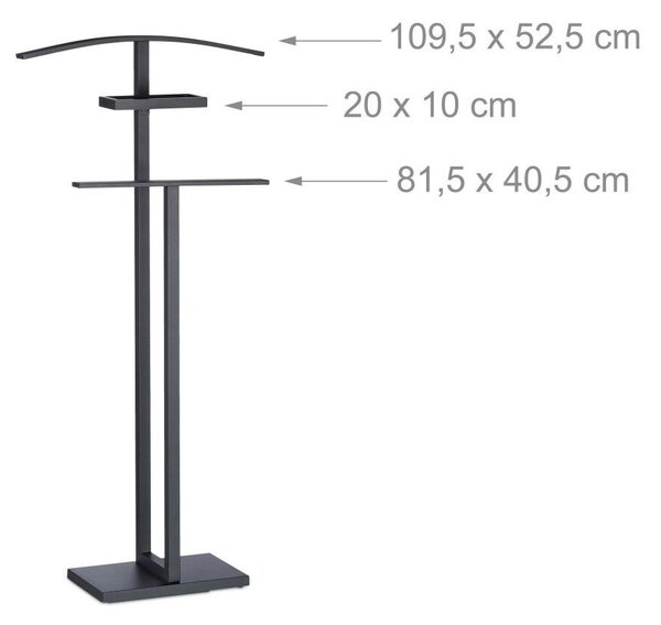Modern szobainas fekete 112x52,5x20 cm 10024566