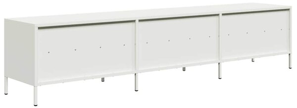 VidaXL fehér hidegen hengerelt acél TV-szekrény 202 x 39 x 43,5 cm