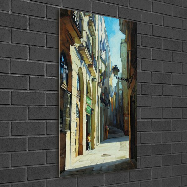 Üvegkép falra Streets of barcelona