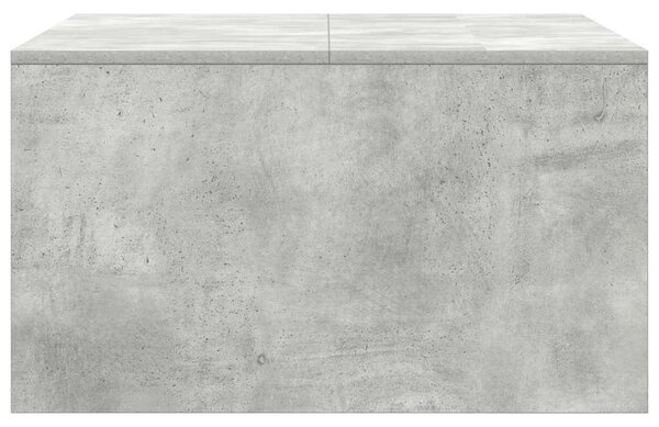 VidaXL betonszürke dohányzóasztal fiókokkal 70,5x70x40 cm