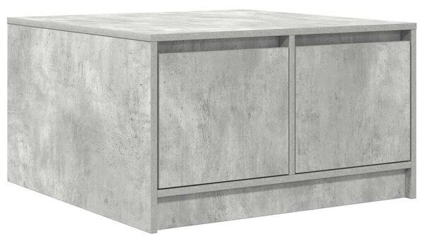 VidaXL betonszürke dohányzóasztal fiókokkal 70,5x70x40 cm