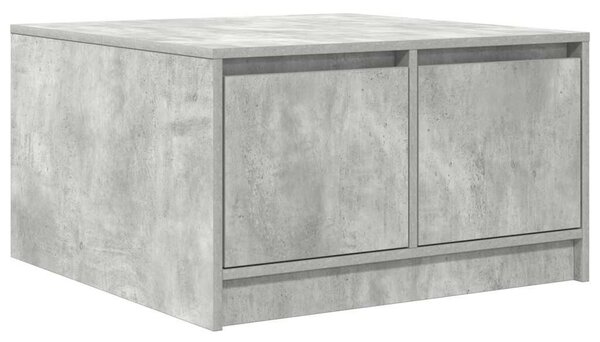 VidaXL betonszürke dohányzóasztal fiókokkal 70,5x70x40 cm
