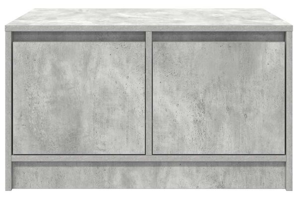 VidaXL betonszürke dohányzóasztal fiókokkal 70,5x70x40 cm