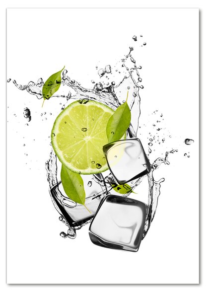 Photo kép üveg Lime és jég