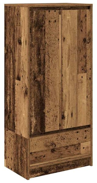 VidaXL antik fa szerelt fa szekrény fiókkal 55,5x34x119,5 cm