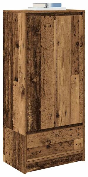 VidaXL antik fa szerelt fa szekrény fiókkal 55,5x34x119,5 cm