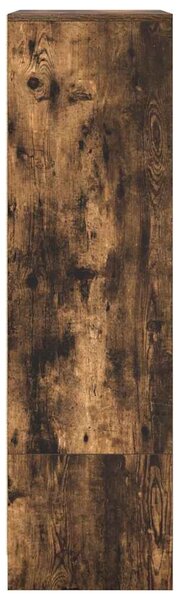 VidaXL füstös tölgy színű szerelt fa szekrény fiókkal 55,5x34x119,5 cm