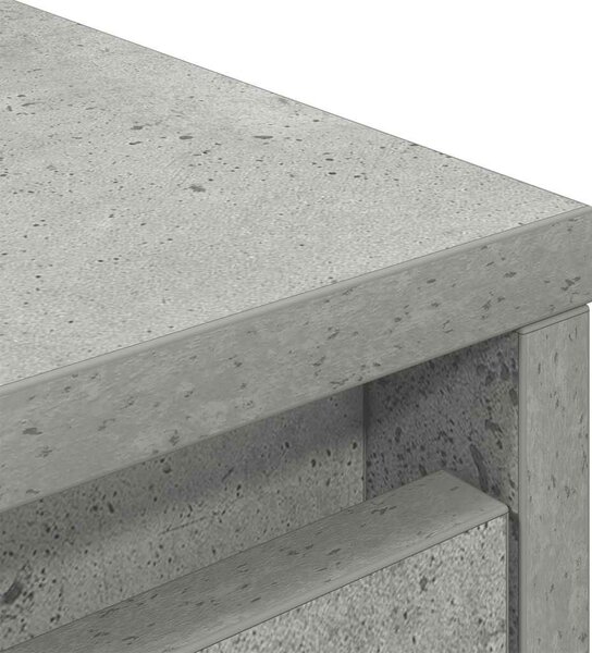 VidaXL betonszürke szerelt fa szekrény fiókkal 55,5x34x119,5 cm