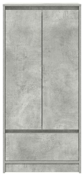 VidaXL betonszürke szerelt fa szekrény fiókkal 55,5x34x119,5 cm