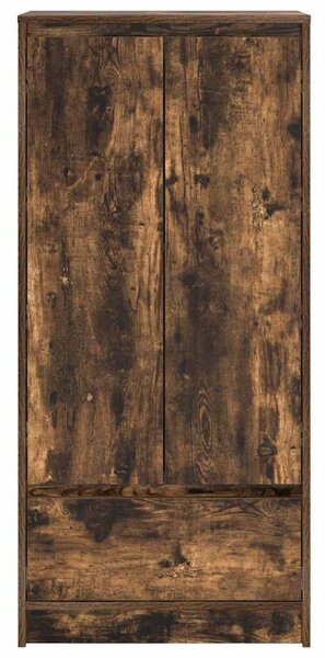 VidaXL füstös tölgy színű szerelt fa szekrény fiókkal 55,5x34x119,5 cm