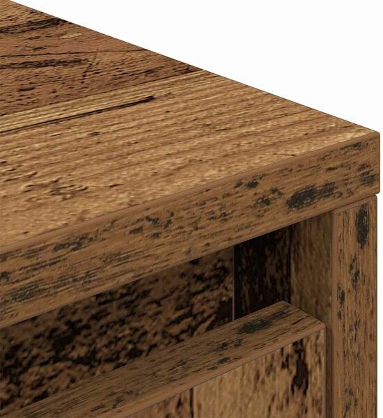 VidaXL antik fa szerelt fa szekrény fiókkal 55,5x34x119,5 cm