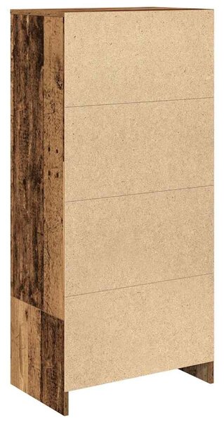 VidaXL antik fa szerelt fa szekrény fiókkal 55,5x34x119,5 cm