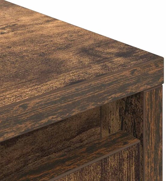 VidaXL füstös tölgy színű szerelt fa szekrény fiókkal 55,5x34x119,5 cm