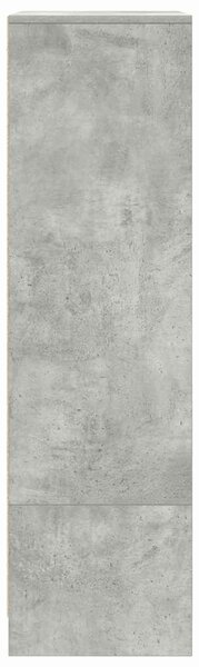 VidaXL betonszürke szerelt fa szekrény fiókkal 55,5x34x119,5 cm
