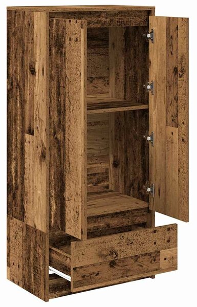 VidaXL antik fa szerelt fa szekrény fiókkal 55,5x34x119,5 cm