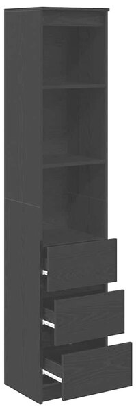VidaXL fekete tölgy szerelt fa magasszekrény 37,5x35x180 cm