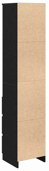 VidaXL fekete tölgy szerelt fa magasszekrény 37,5x35x180 cm