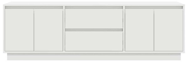 VidaXL fehér TV-szekrény LED-lámpákkal 160,5x41x50 cm
