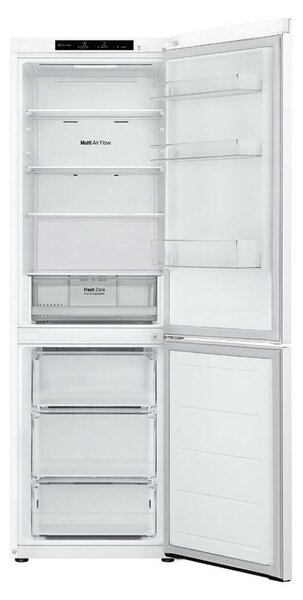 LG GBV21L0ESW alulfagyasztós No Frost hűtőszekrény, DoorCooling⁺™ technológia, 344L kapacitás