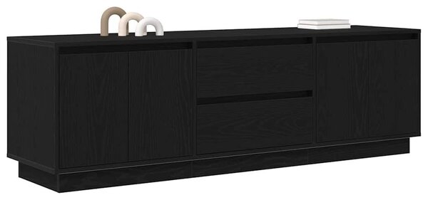VidaXL fekete TV-szekrény LED-világítással 160,5x41x50 cm