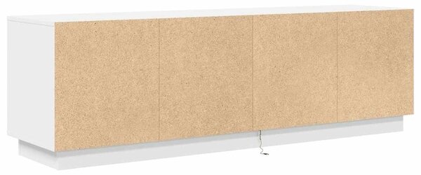 VidaXL fehér TV-szekrény LED-lámpákkal 160,5x41x50 cm