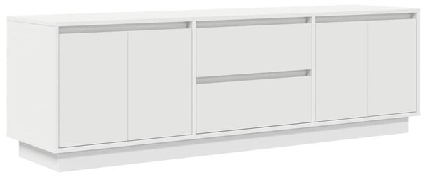 VidaXL fehér TV-szekrény LED-lámpákkal 160,5x41x50 cm
