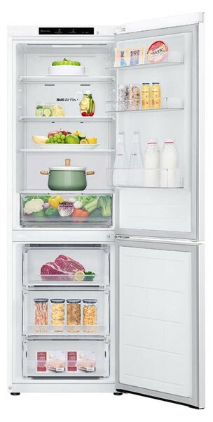 LG GBV21L0ESW alulfagyasztós No Frost hűtőszekrény, DoorCooling⁺™ technológia, 344L kapacitás