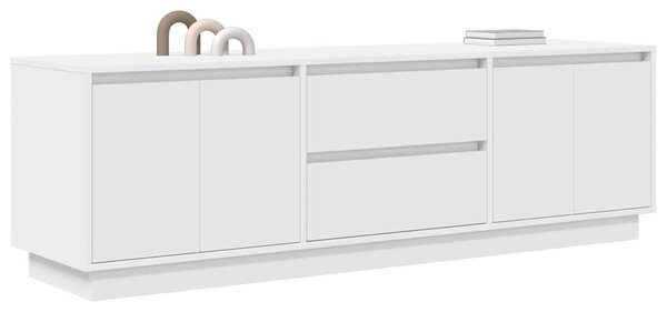 VidaXL fehér TV-szekrény LED-lámpákkal 160,5x41x50 cm