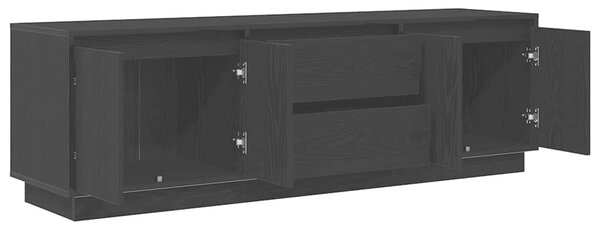 VidaXL fekete TV-szekrény LED-világítással 160,5x41x50 cm