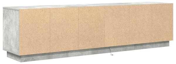 VidaXL betonszürke TV-szekrény LED lámpákkal 193,5x41x50 cm