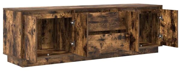 VidaXL füstös tölgyszínű TV-szekrény LED-világítással 160,5x41x50 cm