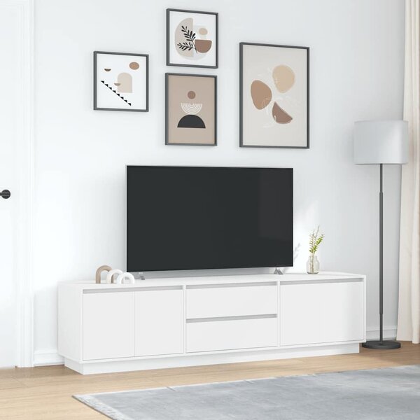 VidaXL fehér TV-szekrény LED-lámpákkal 193,5x41x50 cm