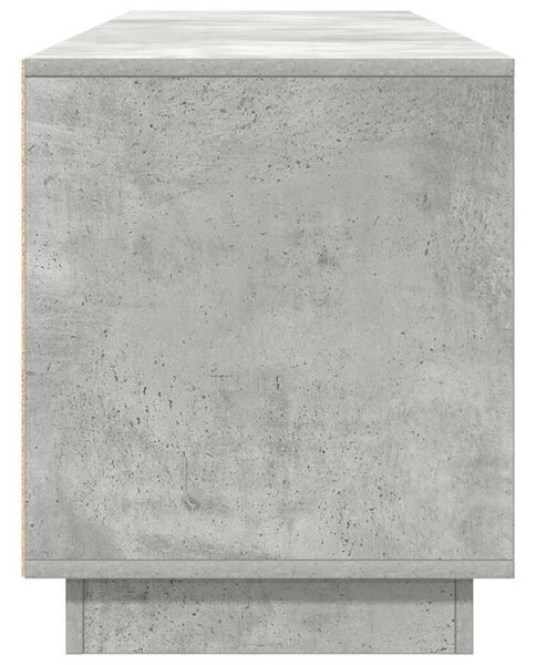 VidaXL betonszürke TV-szekrény LED lámpákkal 193,5x41x50 cm