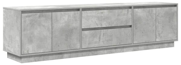 VidaXL betonszürke TV-szekrény LED lámpákkal 193,5x41x50 cm