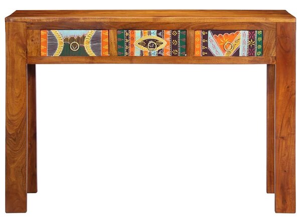 VidaXL tömör akácfa tálalóasztal 110 x 35 x 75 cm