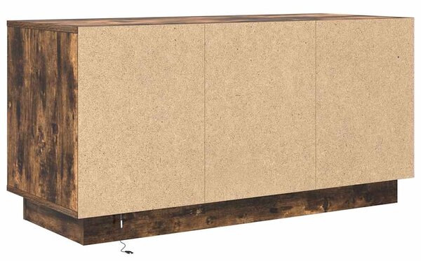 VidaXL füstös tölgyszínű TV-szekrény LED-világítással 100x41x50 cm