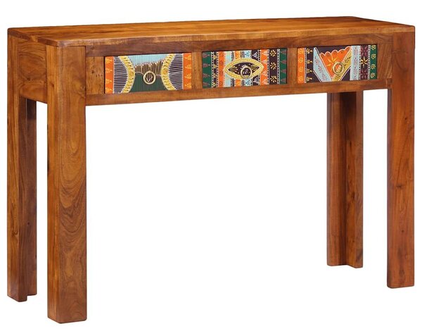 VidaXL tömör akácfa tálalóasztal 110 x 35 x 75 cm