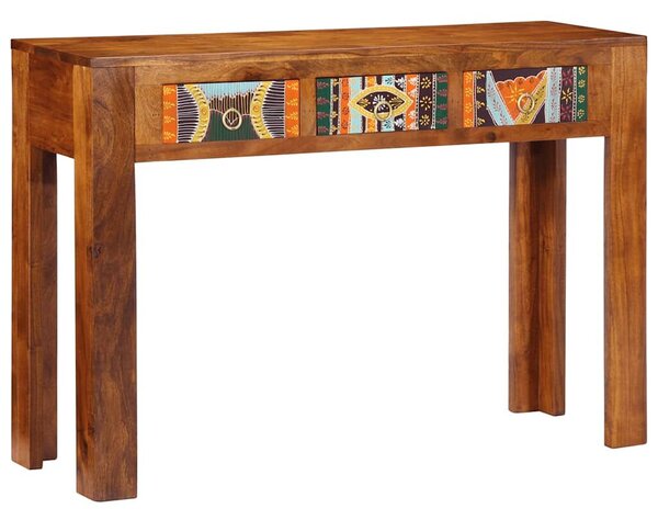 VidaXL tömör akácfa tálalóasztal 110 x 35 x 75 cm