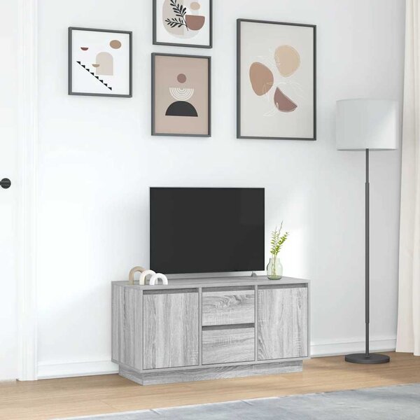 VidaXL szürke sonoma színű TV-szekrény LED-lámpákkal 100x41x50 cm
