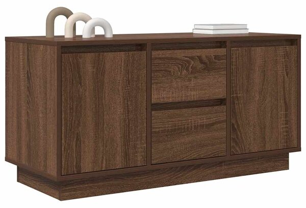 VidaXL barna tölgyszínű TV-szekrény LED-lámpákkal 100x41x50 cm