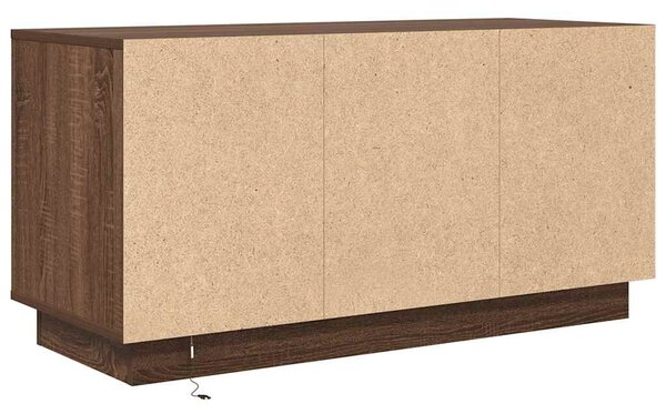 VidaXL barna tölgyszínű TV-szekrény LED-lámpákkal 100x41x50 cm