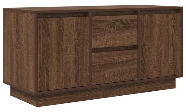 VidaXL barna tölgyszínű TV-szekrény LED-lámpákkal 100x41x50 cm