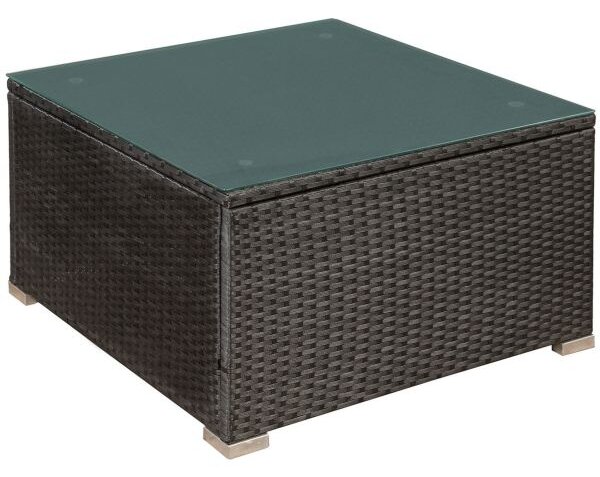 Juskys Nassau kerti rattan bútor szett - sötétszürke