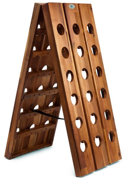 Casaria® Összecsukható bortartó állvány - 36 palack