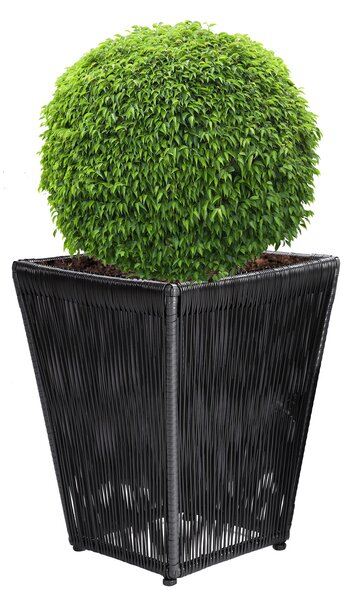 Casaria® Acapulco virágtartó szett 2 darabos - fekete