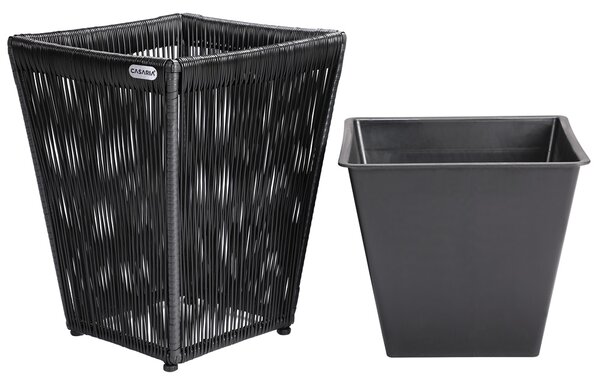 Casaria® Acapulco virágtartó szett 2 darabos - fekete