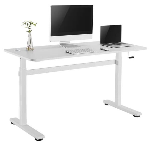 Ergo office állítható íróasztal 140x60cm fehér
