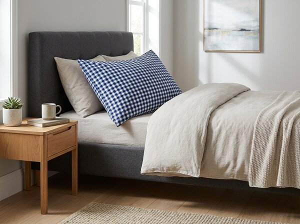 Mikroszálas párnahuzat NAVY GINGHAM 70x90 cm, kék-fehér